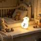 Rechargeable Silicone Raccoon Night Light, 1200mAh Battery, Touch Control, 3 Brightness Levels
