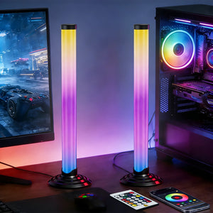 270° RGB LED Desk Light, Dream Color 5050 LED Strip, Bluetooth App and Remote Control, Gaming Setup Ambient Lighting