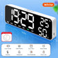 Large Display Digital Alarm Clock with Dual Alarms, Snooze, Temperature & Humidity, Week Display, 3 Brightness Levels, USB-C Powered