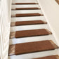 Non-Slip Carpet Stair Treads, 30 x 9.5 Inch Self-Adhesive Washable Indoor Stair Mats for Wooden Steps, Multiple Pack Sizes