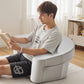Ergonomic Curved Memory Foam Neck Pillow, Ventilated Cooling Bed & Reading Pillow with Removable Washable Cover