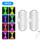 LED Motion Sensor Wall Sconce, 3 Modes 8 Colors, USB Rechargeable Magnetic Night Light for Bedroom & Bathroom