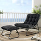 Outdoor Recliner Chair with Integrated Footrest – Cushioned Patio Lounge Chair with Weather-Resistant Steel Frame