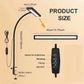 LED Desk Lamp with Clamp, 88 LEDs, Stepless Dimming, Flexible Gooseneck, USB Powered Reading and Task Light
