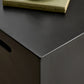 Modern Cube Side Table with Built-In Handles, Portable Square Accent End Table for Living Room & Bedroom