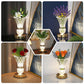 Rechargeable Crystal Vase LED Table Lamp, Touch Control, Stepless Dimming, 3 Color Modes, 500mAh Battery