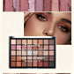 40-Color Eyeshadow Palette with Earth Tones and Macaron Pastels, Matte and Shimmer Blendable Eye Makeup