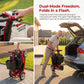Foldable Electric Mobility Scooter for Adults, 20Ah Removable Battery, 4.8 MPH, 12° Climbing, Anti-Tip Design