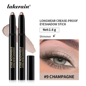Cream Eyeshadow Stick, Matte and Shimmer Shades, Waterproof Smudge-Resistant Eye Makeup Pencil, 8 Colors Available