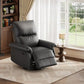 360° Swivel Rocker Recliner Chair – PU Leather Glider Nursery Chair with Deep Seat & Padded Armrests for Living Room