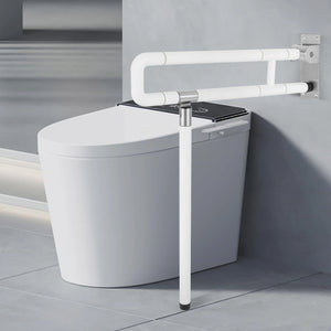 Foldable Toilet Grab Bar – Wall-Mounted Drop-Down Safety Rail with Non-Slip Support Handle
