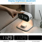 Digital Alarm Clock with Wireless Fast Charging Station, Touch Bedside Lamp & 3-Color Adjustable Night Light