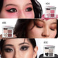 6-Color Eyeshadow Palette, Matte Shimmer & Glitter, Nude Pink Brown & Smoky Black, Highly Pigmented Pressed Powder
