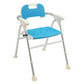 Height Adjustable Folding Shower Chair for Seniors – Heavy-Duty Bath Seat with Armrests & Backrest