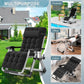 Set of 2 Zero Gravity Outdoor Lounge Chairs – Adjustable Reclining Patio Chairs with Cushions, Headrests & Cup Holders