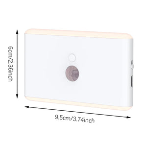 Rechargeable LED Motion Sensor Night Light, USB Charging Color-Changing Ambient Lamp for Bedroom, Hallway & Living Room