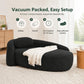 Modern Curved Oval Chaise Lounge Chair – Ergonomic Single Accent Sofa with Integrated Backrest & Matching Pillow