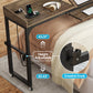 Queen Size Overbed Table with Wheels, Adjustable Tilt Stand, Mobile Rolling Laptop Computer Desk for Bedroom & Home Office