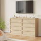 4-Drawer Wooden Nightstand with Large Storage, Modern Bedside Table & End Cabinet for Bedroom, Living Room & Entryway