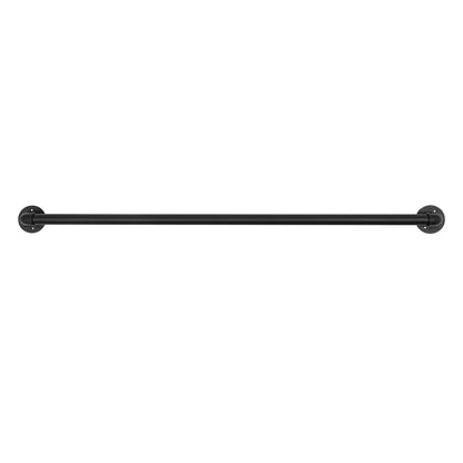 12FT Wall-Mounted Stair Handrail – Galvanized Iron Pipe Safety Railing, Rust Resistant