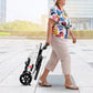 Lightweight Foldable Transport Wheelchair for Adults – Portable Travel Chair with Adjustable Backrest & Safety Belt