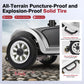 4-Wheel Foldable Electric Mobility Scooter for Adults, 12Ah Battery, Carbon Steel Frame, Electromagnetic Brake, Silver