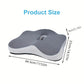 Ergonomic Memory Foam Coccyx Seat Cushion – Contoured Tailbone & Hip Support Chair Pad with Washable Cover for Office, Car & Wheelchair