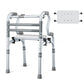 Lightweight Foldable Walker with Seat for Elderly Mobility Assistance