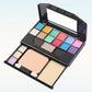 19-Shade All-in-One Makeup Palette with 12 Eyeshadows, Classic Smoky Tones, Highly Pigmented & Blendable, 9918