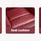 Red Fabric Manual Recliner Chair with Heat & Massage, 360° Swivel Rocking Lounge Chair for Living Room