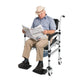 3-in-1 Foldable Rolling Shower Commode Wheelchair – Height Adjustable Bath Chair with Flip-Up Footrests