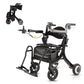 Foldable Electric Rollator Walker and Portable Transfer Chair with Seat