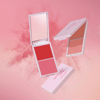 Cream Powder Blush, Highly Pigmented Rosy Cheek Color, Matte & Dewy Finish Options, 5 Shades