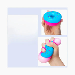 Jelly Donut Squishy Toy, Slow-Rising Sensory Squeeze Fidget Toy