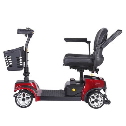Foldable 4-Wheel Electric Mobility Scooter for Seniors