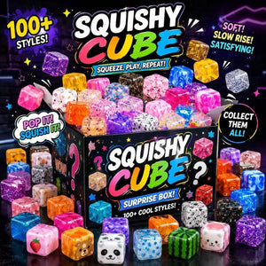 Mystery Squishy Blind Box, 1 Soft Rubber Sensory Fidget Toy, Random Design for Kids & Adults