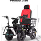 Dual-Handle Four-Wheel Fully Automatic Electric Off-Road Wheelchair