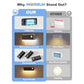 Rechargeable Motion Sensor Stair Lights, Wireless LED Step Lights with Adjustable Color Temperature, 1200mAh Battery & Magnetic Mount