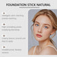 2-in-1 Color-Changing Foundation Stick, Lightweight Hydrating Concealer, Natural Finish