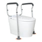 Adjustable Toilet Safety Rails – Width & Height Adjustable Bathroom Support Frame, Fits Most Toilets, 300 lb Capacity