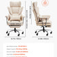 Ergonomic Executive Office Chair, 300/400 lb Capacity PU Leather Reclining Chair with Adjustable Height