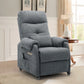Compact Power Recliner Chair with Wheels & USB Ports, Electric Reclining Chair for Small Spaces, Living Room, Bedroom & Office