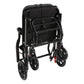Ultra-Lightweight Foldable Transport Wheelchair – Portable Travel Chair with Handbrakes, 220 lbs Capacity