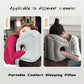 Inflatable Travel Neck Support Pillow – Foldable Head, Neck & Lumbar Support Cushion for Airplane, Car, RV & Camping