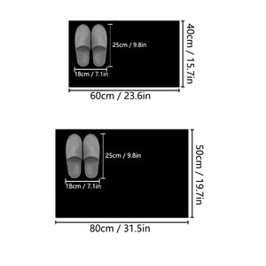 Absorbent Diatom Mud Bath Mat, Non-Slip Rubber Backing for Bathroom & Kitchen