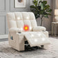 350 lb Massage Recliner Chair with Heat, Full-Body Vibration Massage, Cup Holders & Terry Cloth Upholstery