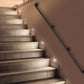 12FT Wall-Mounted Stair Handrail – Galvanized Iron Pipe Safety Railing, Rust Resistant
