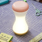 Cordless RGB LED Table Lamp with Touch Control, 360° Rotating Hourglass Design, Color-Changing Bedside Ambient Light