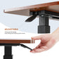 Adjustable Overbed Table with Hidden Wheels – Mobile Bedside Laptop Desk, Height Adjustable Sofa & Bedroom Table
