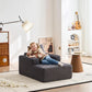45-Inch Corduroy Cloud Chaise Lounge Sofa – Oversized Deep Seat Reading Chair with Wide Armrests & Back Pillow, No Assembly Required